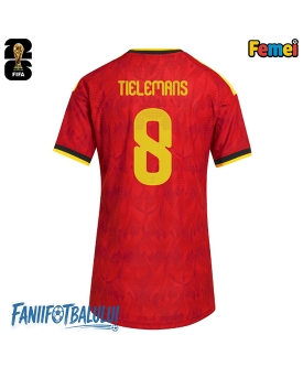 Belgia Youri Tielemans #8 Echipament de Fotbal Replică Mondial 2026 Femei Acasa Belgia Youri Tielemans #8 Echipament de Fotbal Replică Mondial 2026 Femei Acasa